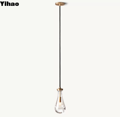 ซื้อ นิเคิล / ทองแดง / ทองแดง ติดจอดครัว ฝนแก้ว Pendant Lighting การผลิตออนไลน์