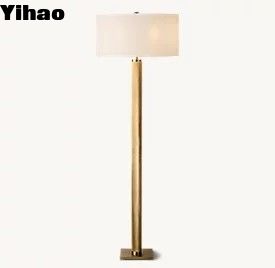 ซื้อ ผ้าใบฝรั่งเศส Drum Shade โมเดิร์น โมเดิร์น แลนด์แลมป์ สําหรับห้องนั่งเล่น การผลิตออนไลน์