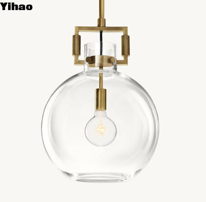 ซื้อ 110-240 วอลต์ สูง Pendant ไฟเครื่องจักรกล Glass Globe Pendant การผลิตออนไลน์