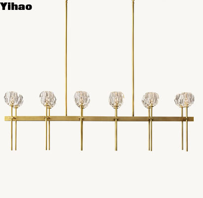 ซื้อ สามารถปรับเปลี่ยน 110-240V บูเล่ คริสตัล Double Linear Landelier 60' การผลิตออนไลน์
