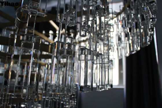 ซื้อ โรงงานที่กําหนดเอง ระดับกลม Chandelier 91cm คริสตัล Chandelier กับเพดาน Mount การผลิตออนไลน์