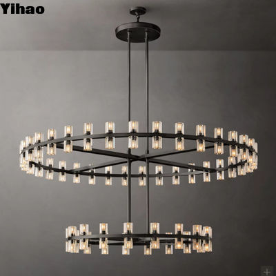 ซื้อ โครมกลม คริสตัลแชร์เลียร์ ปรับความมืดไฟแขวนสําหรับเพดาน 140Cm การผลิตออนไลน์