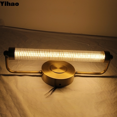 ซื้อ Modern Brass LED Wall Lamp with Crystal Shade for Living Room การผลิตออนไลน์