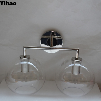 ซื้อ Modern Brass LED Wall Lamp with Glass Shade Warm White การผลิตออนไลน์