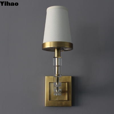 ซื้อ Modern Brass LED Wall Sconce with Dimmer for Living Room การผลิตออนไลน์