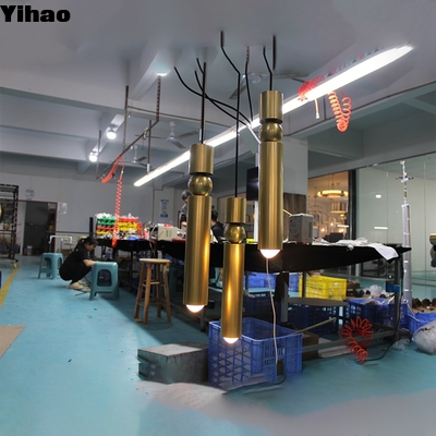 ซื้อ Brass Frame Industrial Pendant Light with Crystal Shade E12 Base การผลิตออนไลน์