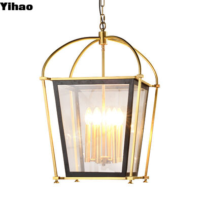 ซื้อ Yihao Custom Simple Creative Design ทองแดง Cage Lantern ไฟส่อง LED ติดแขวนแสงประกัน 3 ปีสําหรับเกาะครัว การผลิตออนไลน์
