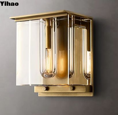 25W ทราย Cast ทองแดง โมเดิร์นในบ้าน Wall Sconces สําหรับห้องรับแขก