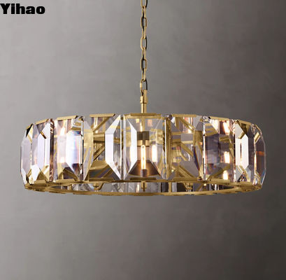 Harlow Crystal Round Chandelier 43'' ทองแดง RH คริสตัลแชนเดลเลียร์