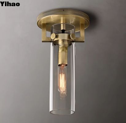 แหล่งไฟเพดานหรูหราที่ติดสายทองแดง Flush Mount