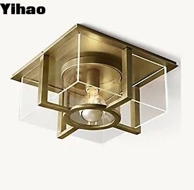 ภายในกระบอกเงา ทองแดงเพดานแสง Flush Mount 40w