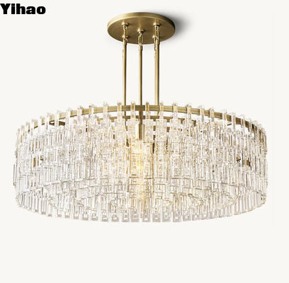 สไตล์ทันสมัย LED โฟยเออร์ วงจร K9 กระจกคริสตัล ขนาดใหญ่ ความดัน 85V-265V