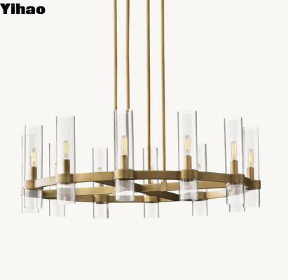110-240v Ravelle วงกลม Chandelier 36'