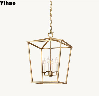 ไฟฟ้าประดับแบบกระบอกแบบโลหะ 19th C อังกฤษ Openwork Pendant Light