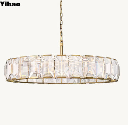 อเมริกัน High-End Crystal Chandelier ฮาร์โลว์ คริสตัลกลม Chandelier 60'
