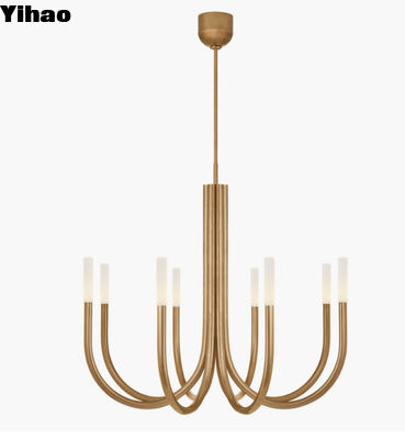 Rousseau Medium Chandelier 110-240V โวลเตชั่น เครื่องกระจกกระจกทองแดง หรือกระจกคริสตัล