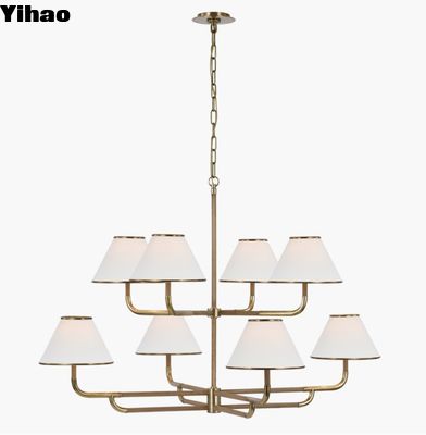 ความสะดวกสบายทางสายตา Rigby Grande Two-Tier Chandelier MF 5057 โปรแกรมแสงสว่างสุดยอด