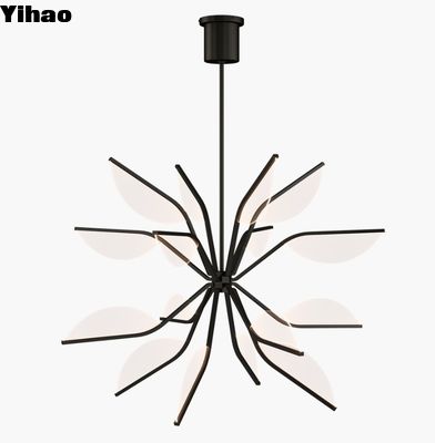 700BLT38G Belterra 38 Globe Chandelier ทองแดงธรรมชาติ / สีดําแมท ปลาย 3000K โมดูล LED