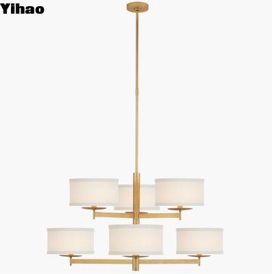 KS 5070 วอล์คเกอร์ กลาง สองชั้น Chandelier Gild / เหรียญเงินเผาผงด้วย 10 