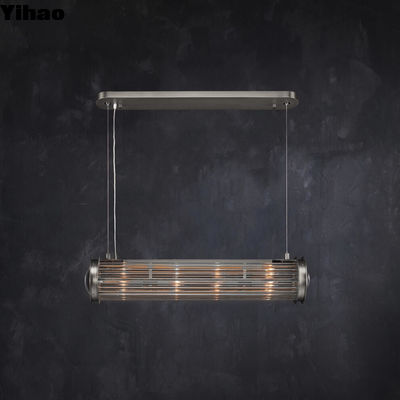 น้ําหนักทนทาน นิวตัน สี่เหลี่ยม Pendantธรรมชาติและสไตล์ 4 หลอด E12 25W 2200K