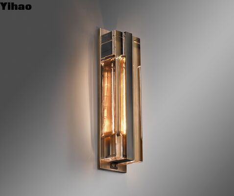 Yihao Luxury Brass Wall Lamp with LED Light Source and 30000 Hours Lifespan สําหรับการตกแต่งภายในที่ทันสมัย